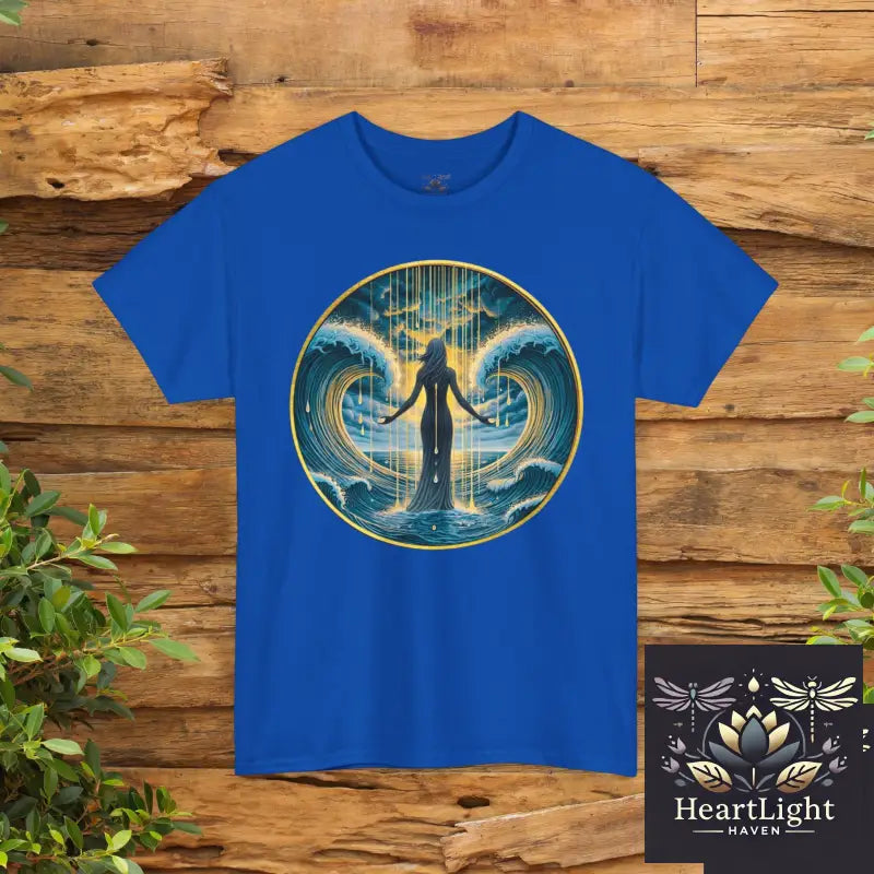 Empowering Waves Unisex Tee Inspirational Ocean Art Motivational Quote Shirt Gift for Ocean Lovers Self Care Apparel