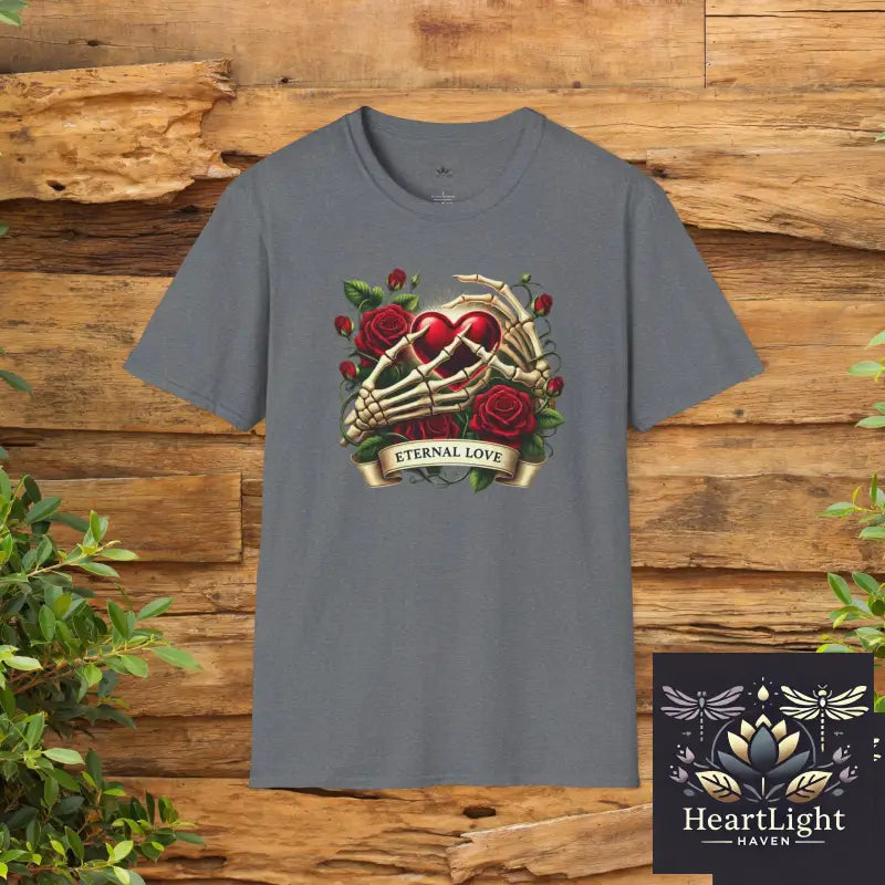 Eternal Love T-Shirt Romantic Gift Unisex Tee for Couples Valentines Day Anniversary or Birthdays Softstyle Comfort - S