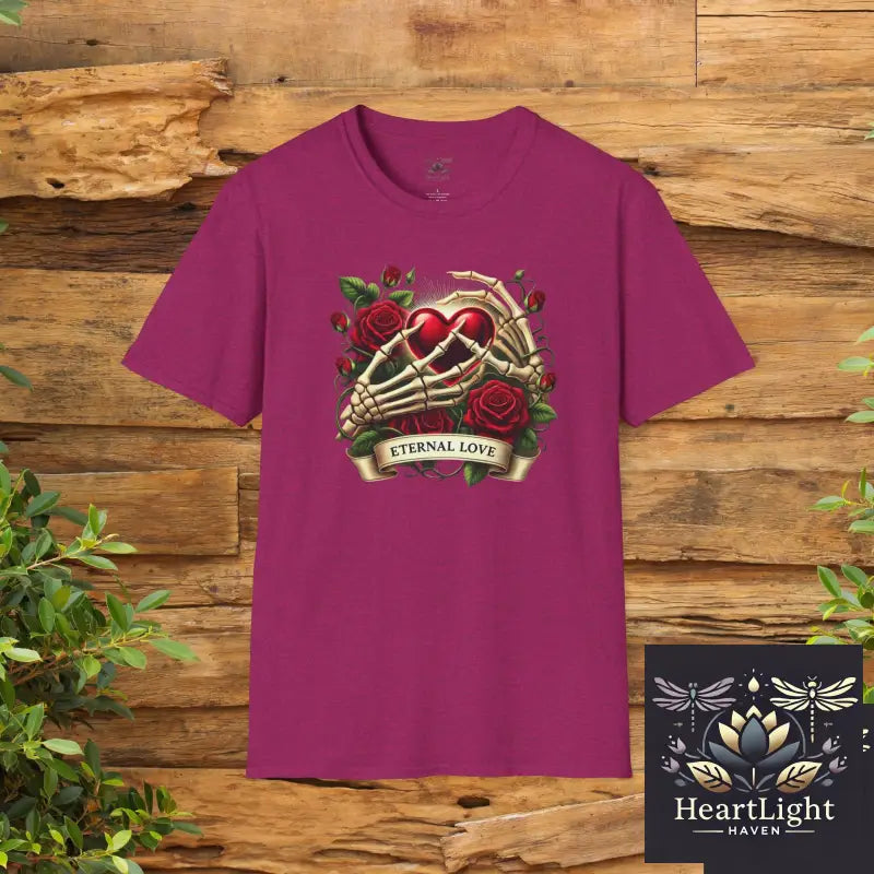 Eternal Love T-Shirt Romantic Gift Unisex Tee for Couples Valentines Day Anniversary or Birthdays Softstyle Comfort - S