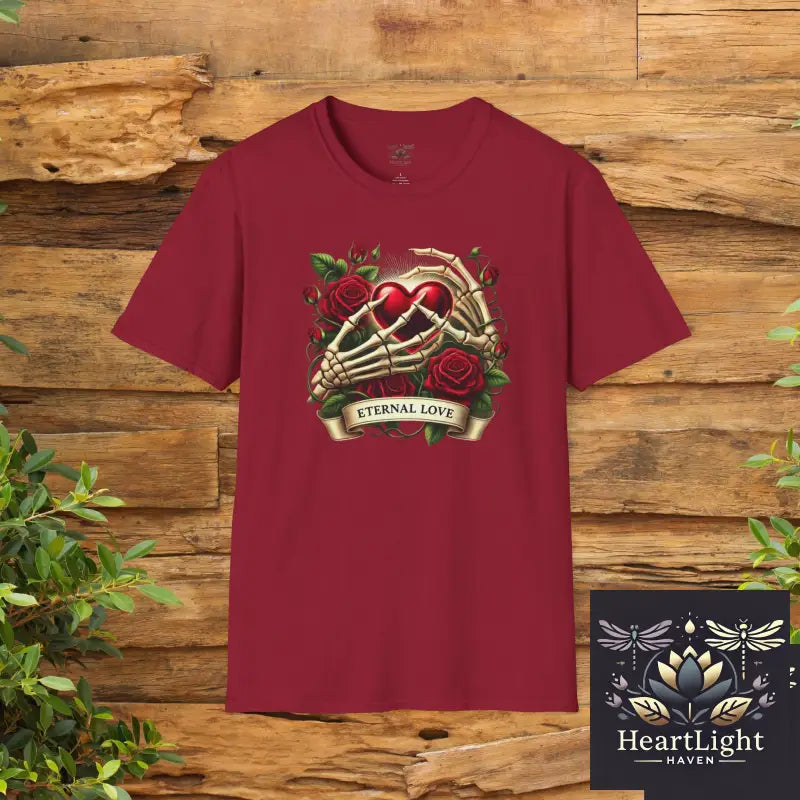 Eternal Love T-Shirt Romantic Gift Unisex Tee for Couples Valentines Day Anniversary or Birthdays Softstyle Comfort - S
