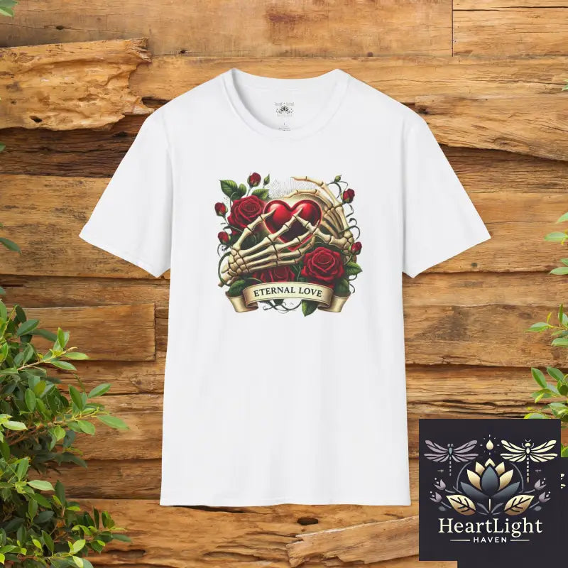 Eternal Love T-Shirt Romantic Gift Unisex Tee for Couples Valentines Day Anniversary or Birthdays Softstyle Comfort