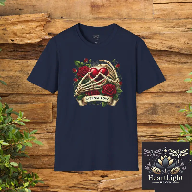 Eternal Love T-Shirt Romantic Gift Unisex Tee for Couples Valentines Day Anniversary or Birthdays Softstyle Comfort