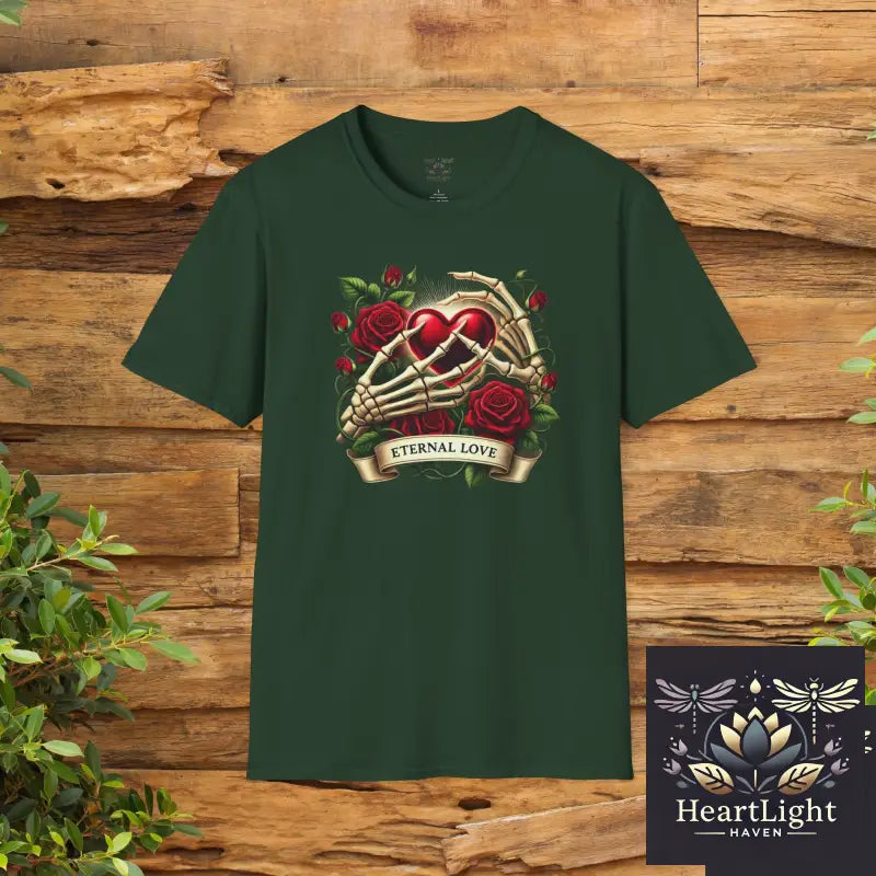 Eternal Love T-Shirt Romantic Gift Unisex Tee for Couples Valentines Day Anniversary or Birthdays Softstyle Comfort - S