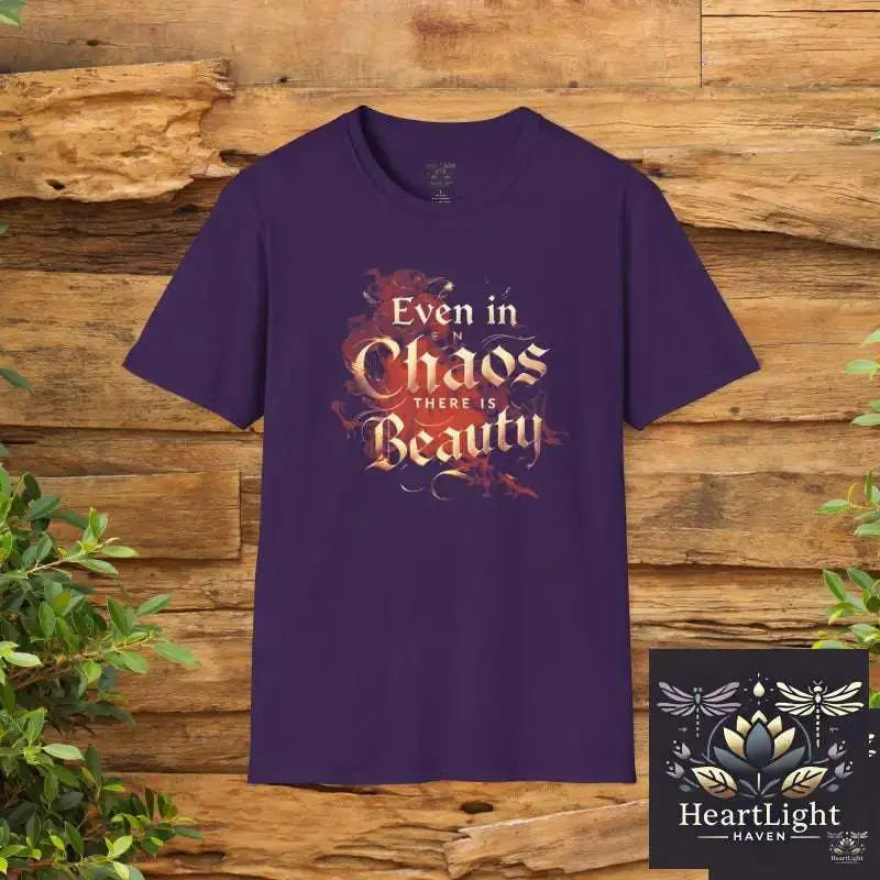 Even in Chaos Beauty TShirt - S / Purple - T-Shirt