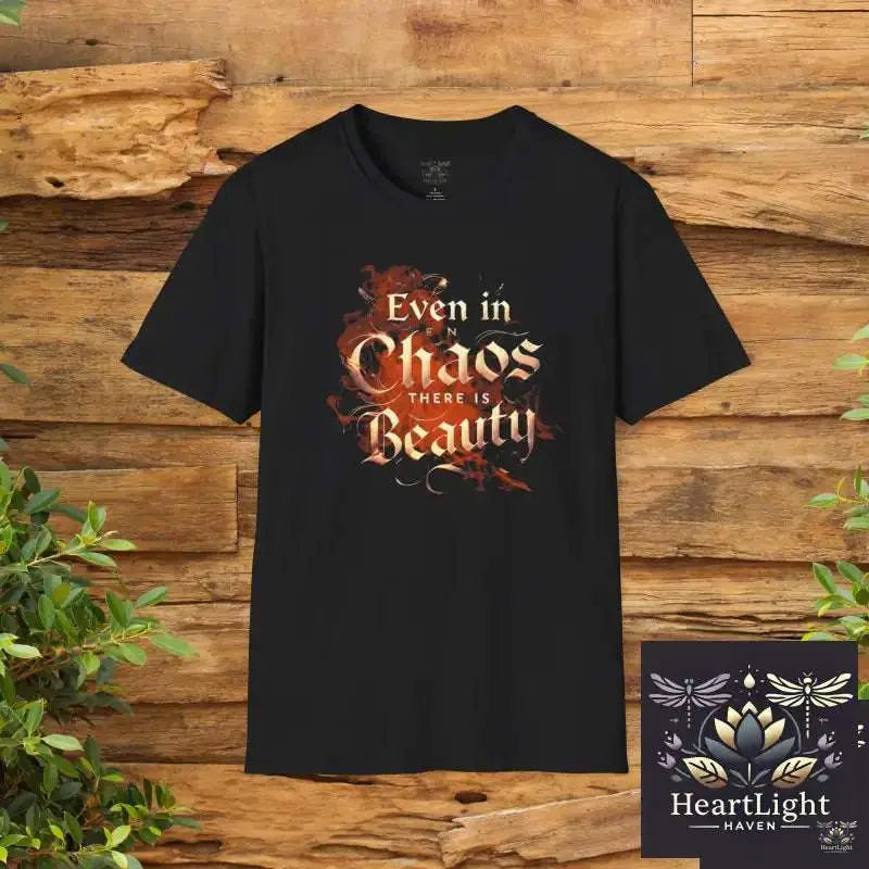Even in Chaos Beauty TShirt - XS / Black - T-Shirt
