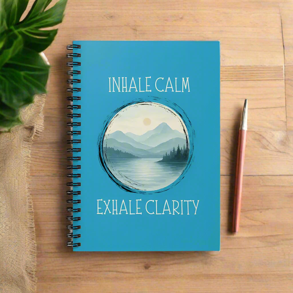Nature-Inspired Spiral Notebook | Mindfulness Journal Gift for Writers Office Decor Meditation Companion Stress Relief