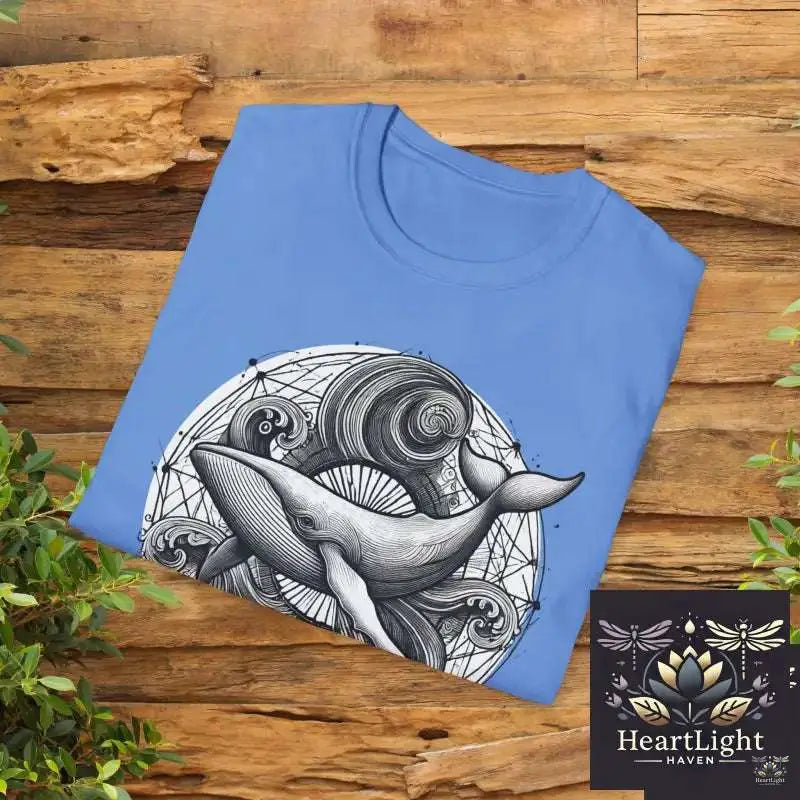 Spirit Animal Humpback Whale Mandala Tee -Ocean Life Graphic Shirt for Marine Enthusiasts & Nature Lovers - T-Shirt