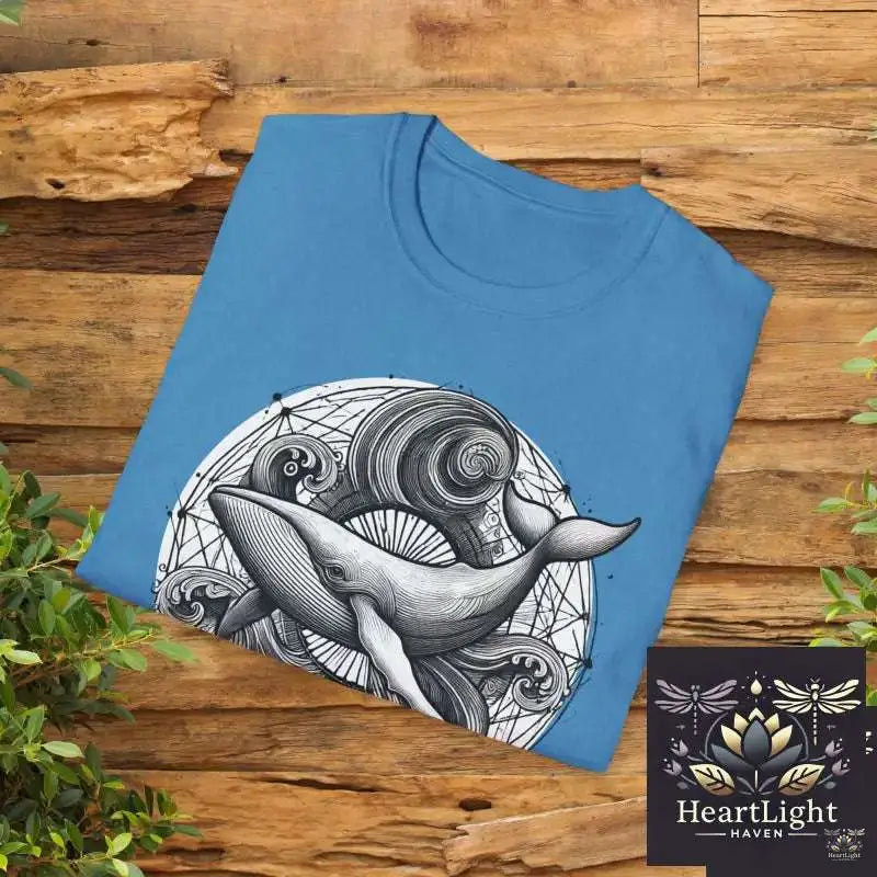 Spirit Animal Humpback Whale Mandala Tee -Ocean Life Graphic Shirt for Marine Enthusiasts & Nature Lovers - T-Shirt