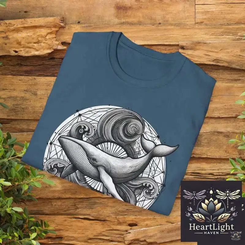 Spirit Animal Humpback Whale Mandala Tee -Ocean Life Graphic Shirt for Marine Enthusiasts & Nature Lovers - T-Shirt
