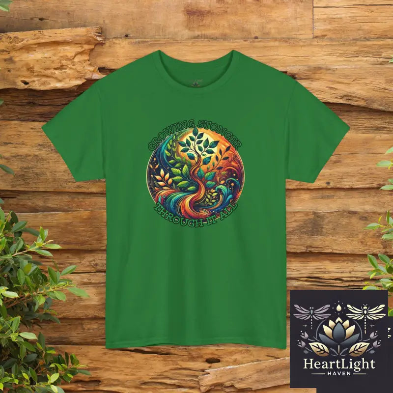 Colorful Nature Unisex Heavy Cotton Tee Bohemian Style Shirt Eco-Friendly Fashion Perfect Gift for Nature Lovers Summer