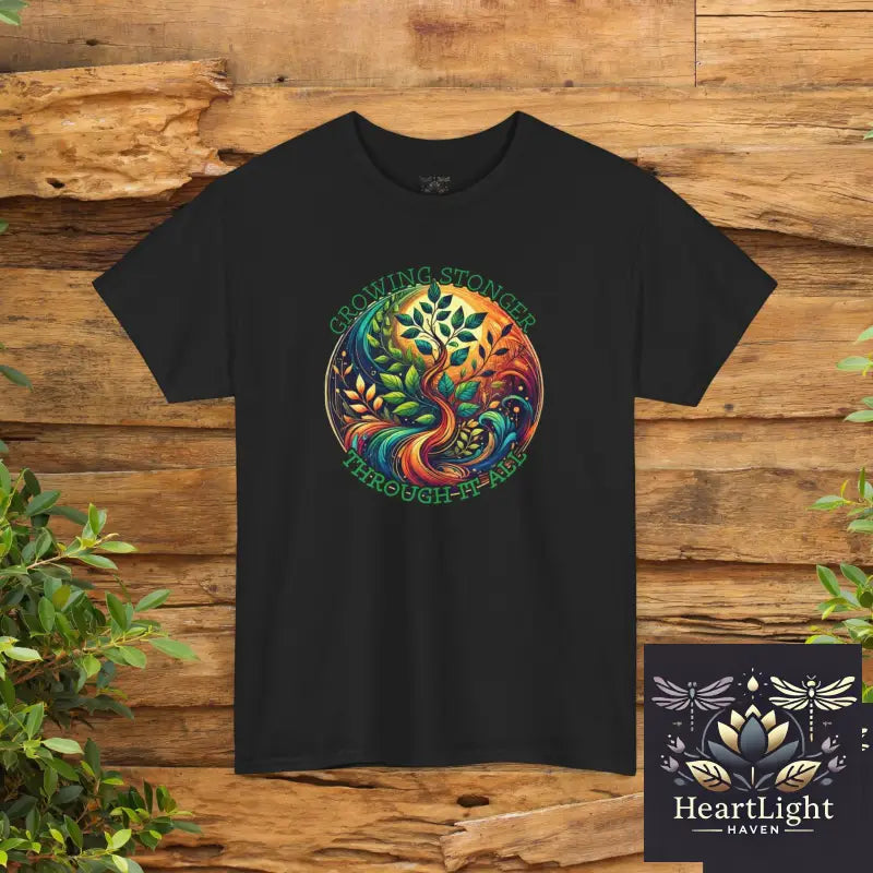 Colorful Nature Unisex Heavy Cotton Tee Bohemian Style Shirt Eco-Friendly Fashion Perfect Gift for Nature Lovers Summer