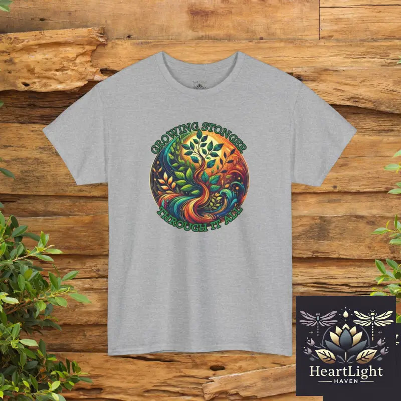 Colorful Nature Unisex Heavy Cotton Tee Bohemian Style Shirt Eco-Friendly Fashion Perfect Gift for Nature Lovers Summer