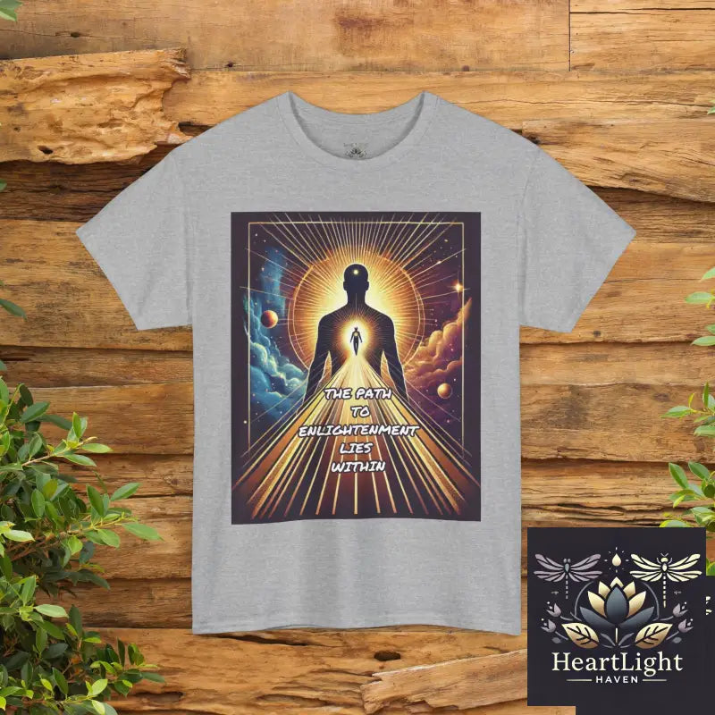 Cosmic Energy Unisex Heavy Cotton Tee Spiritual Shirt Meditation Wear Consciousness Tee Yoga Apparel Mindfulness Gift