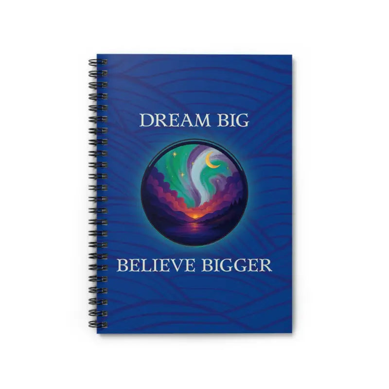 Dream Big Spiral Notebook - Inspirational Journal Motivational Notepad Gift for Students Self-Help - One Size - Paper