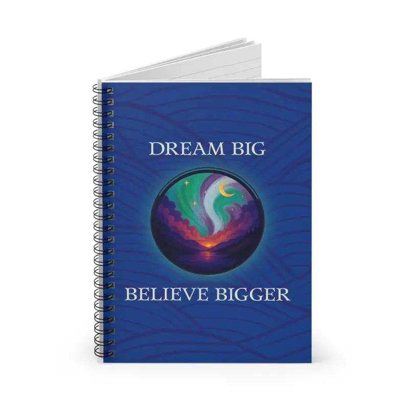 Dream Big Spiral Notebook - Inspirational Journal Motivational Notepad Gift for Students Self-Help - One Size - Paper