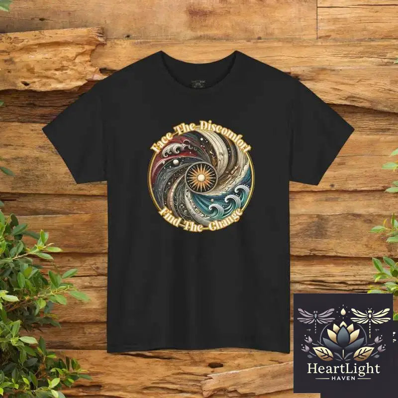 Embrace Discomfort: Inspirational T-Shirt with Symbolic Design for Personal Growth and Resilience - Black / S - T-Shirt