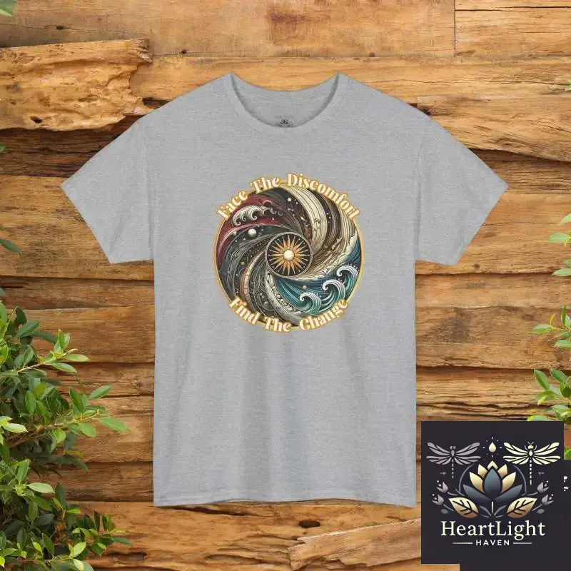 Embrace Discomfort: Inspirational T-Shirt with Symbolic Design for Personal Growth and Resilience - Sport Grey / S