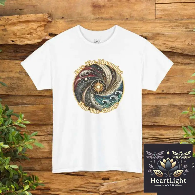 Embrace Discomfort: Inspirational T-Shirt with Symbolic Design for Personal Growth and Resilience - White / S - T-Shirt