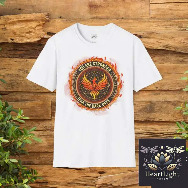 Empowering Unisex T-Shirt You Are Stronger Than the Dark Days Inspirational Apparel Motivational Gift Positive Vibes