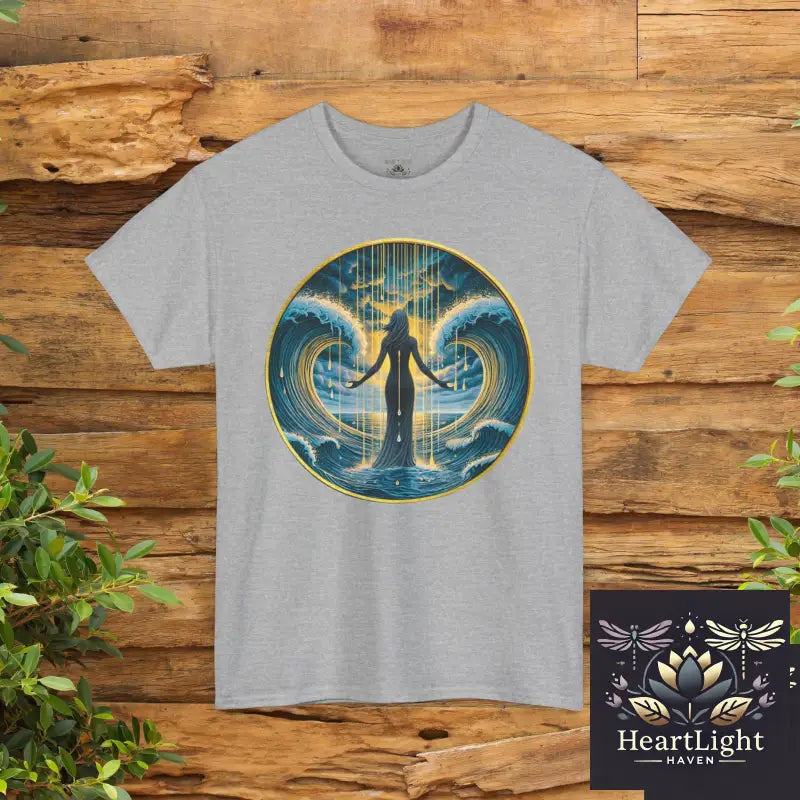 Empowering Waves Unisex Tee Inspirational Ocean Art Motivational Quote Shirt Gift for Ocean Lovers Self Care Apparel