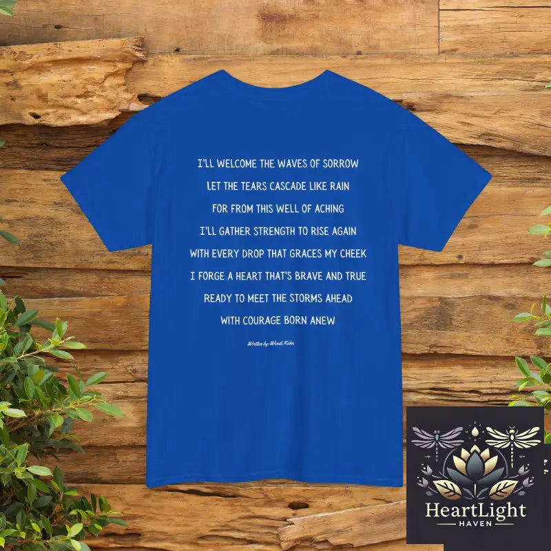 Empowering Waves Unisex Tee Inspirational Ocean Art Motivational Quote Shirt Gift for Ocean Lovers Self Care Apparel