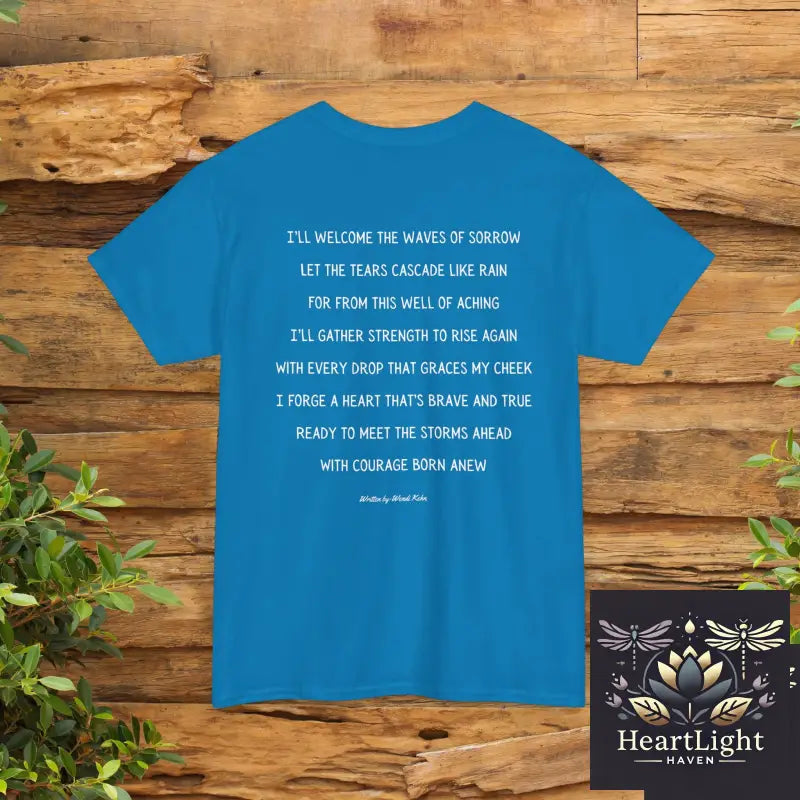 Empowering Waves Unisex Tee Inspirational Ocean Art Motivational Quote Shirt Gift for Ocean Lovers Self Care Apparel