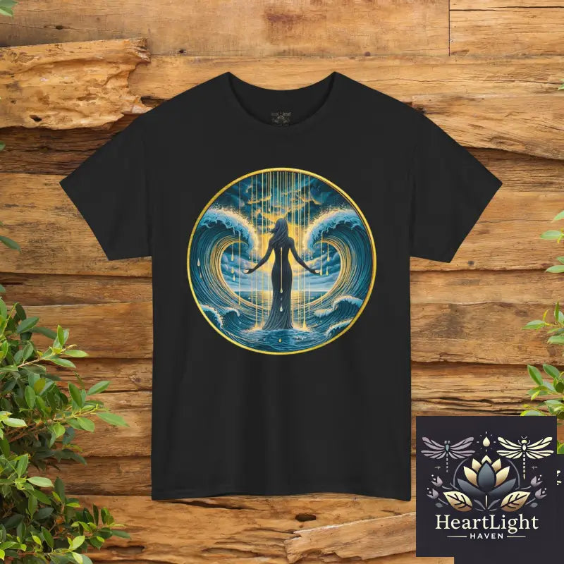 Empowering Waves Unisex Tee Inspirational Ocean Art Motivational Quote Shirt Gift for Ocean Lovers Self Care Apparel