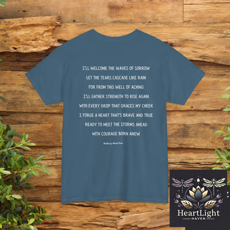 Empowering Waves Unisex Tee Inspirational Ocean Art Motivational Quote Shirt Gift for Ocean Lovers Self Care Apparel