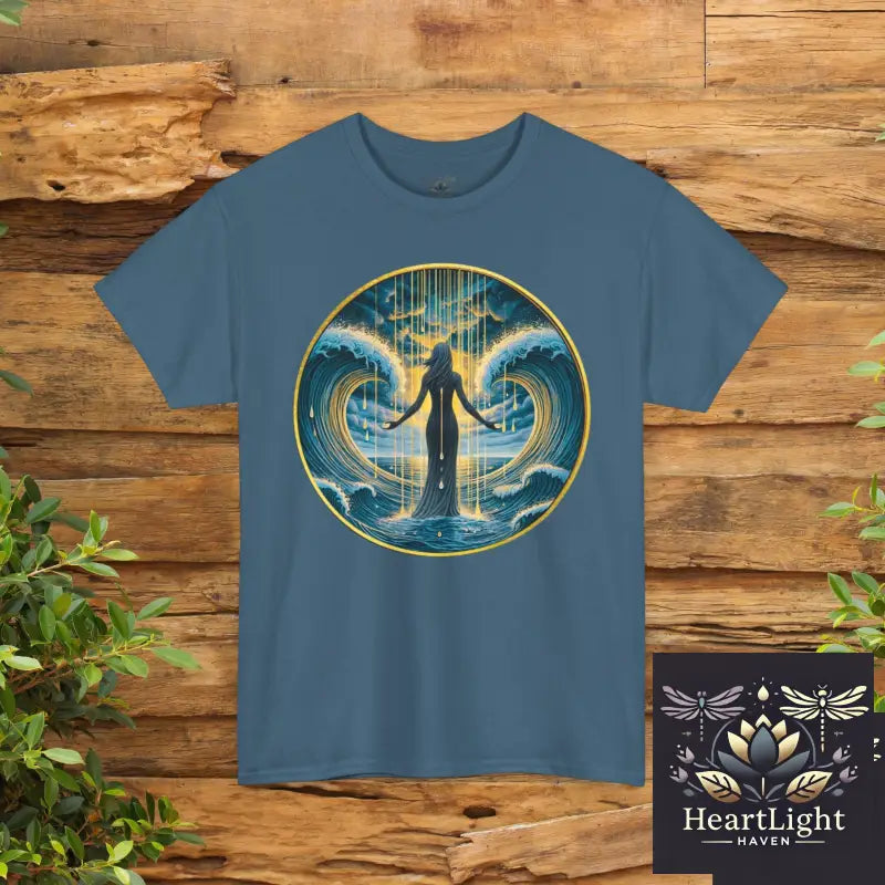 Empowering Waves Unisex Tee Inspirational Ocean Art Motivational Quote Shirt Gift for Ocean Lovers Self Care Apparel