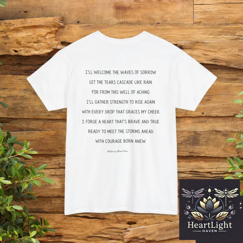 Empowering Waves Unisex Tee Inspirational Ocean Art Motivational Quote Shirt Gift for Ocean Lovers Self Care Apparel