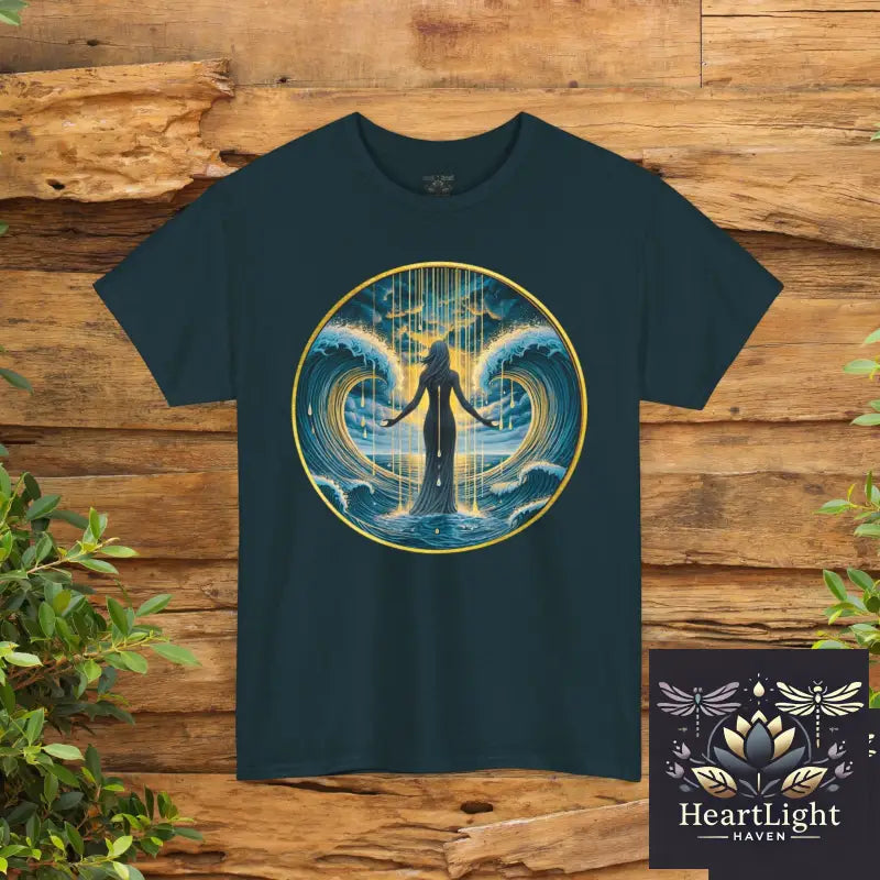Empowering Waves Unisex Tee Inspirational Ocean Art Motivational Quote Shirt Gift for Ocean Lovers Self Care Apparel