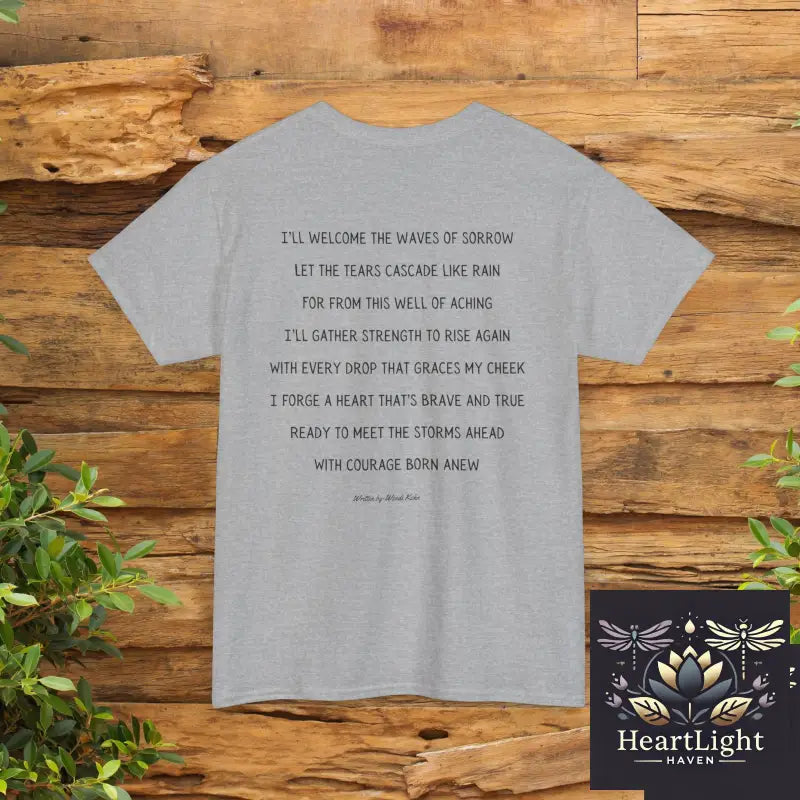 Empowering Waves Unisex Tee Inspirational Ocean Art Motivational Quote Shirt Gift for Ocean Lovers Self Care Apparel