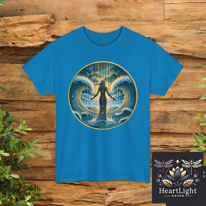 Empowering Waves Unisex Tee Inspirational Ocean Art Motivational Quote Shirt Gift for Ocean Lovers Self Care Apparel
