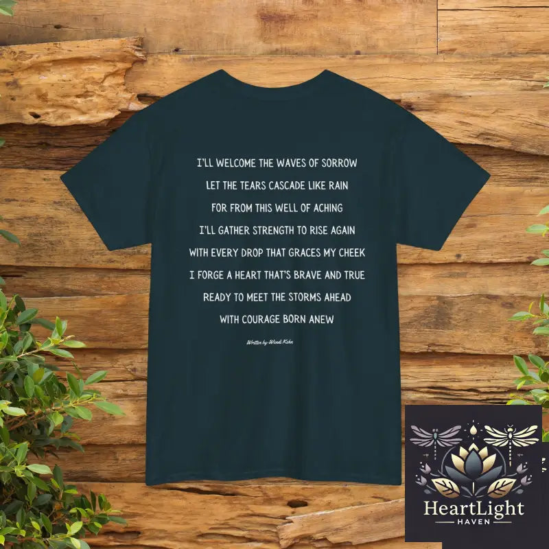 Empowering Waves Unisex Tee Inspirational Ocean Art Motivational Quote Shirt Gift for Ocean Lovers Self Care Apparel
