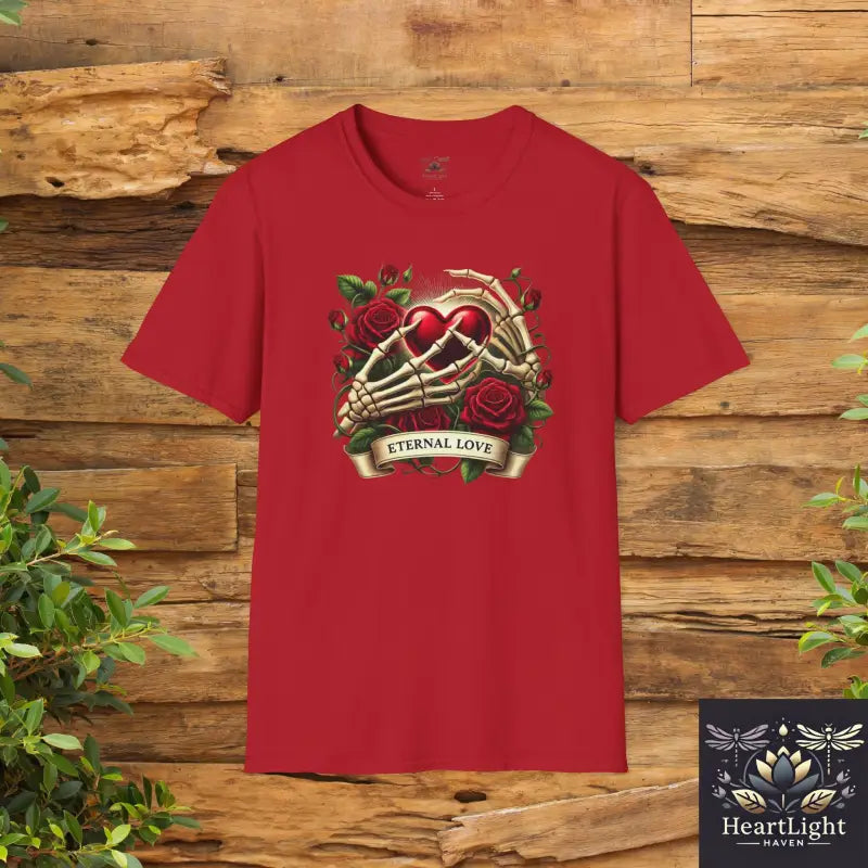 Eternal Love T-Shirt Romantic Gift Unisex Tee for Couples Valentines Day Anniversary or Birthdays Softstyle Comfort - S