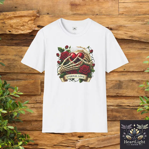 Eternal Love T-Shirt Romantic Gift Unisex Tee for Couples Valentines Day Anniversary or Birthdays Softstyle Comfort