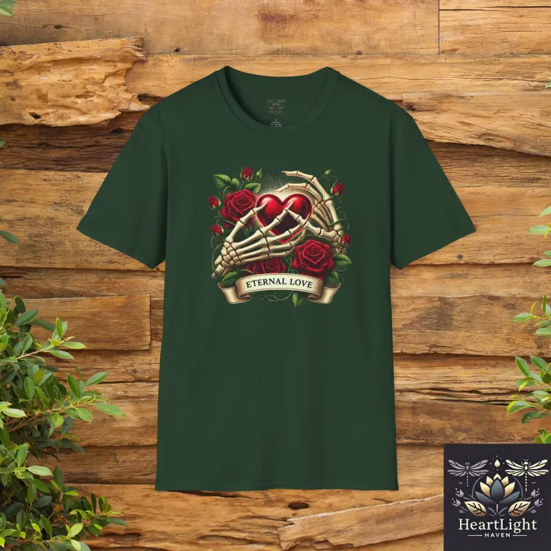 Eternal Love T-Shirt Romantic Gift Unisex Tee for Couples Valentines Day Anniversary or Birthdays Softstyle Comfort - S