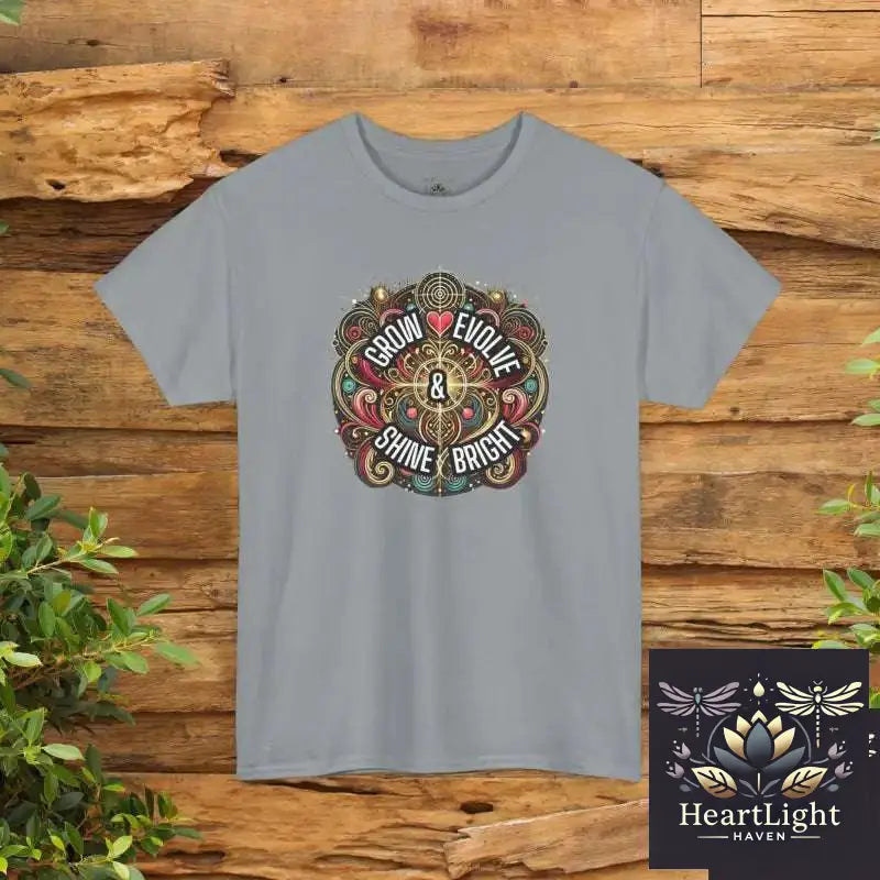 Empowering Personal Growth T-Shirt: Inspirational Apparel for Mindset & Motivation | Meaningful Gift - Gravel / S