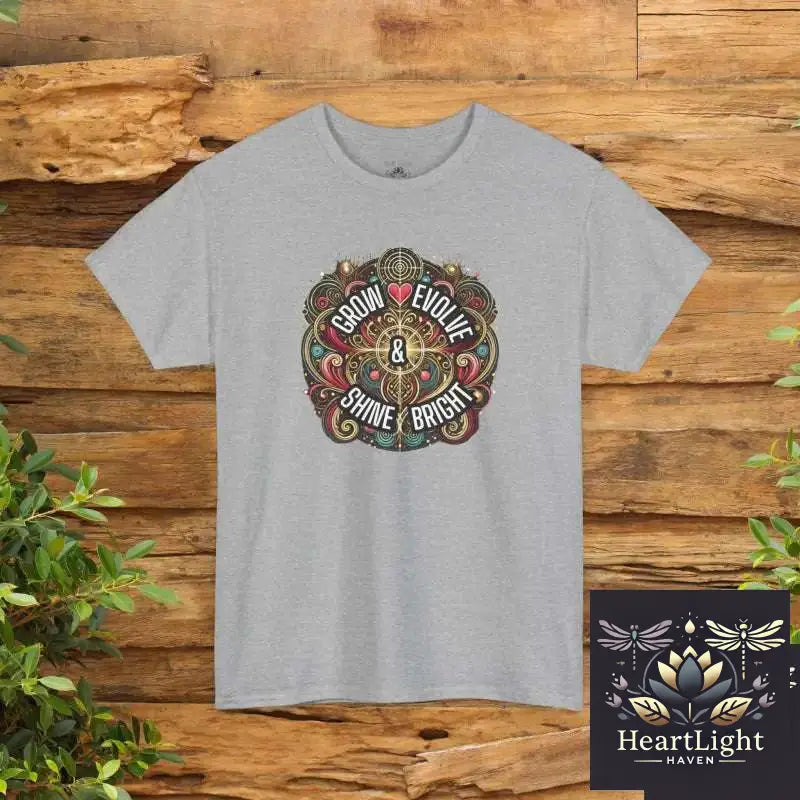 Empowering Personal Growth T-Shirt: Inspirational Apparel for Mindset & Motivation | Meaningful Gift - Sport Grey / S