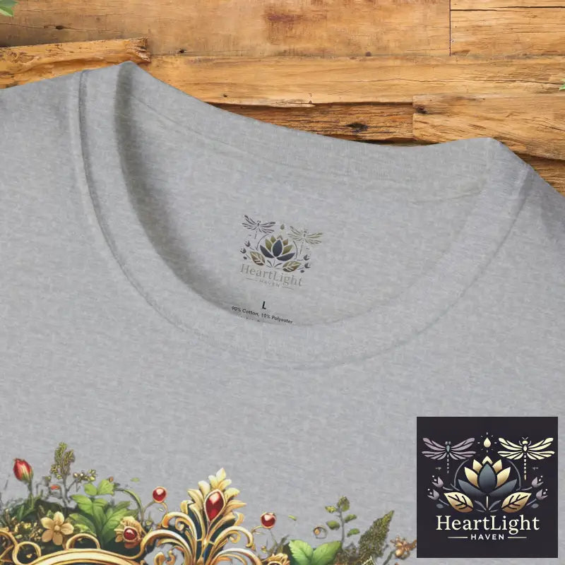 Heart Floral Unisex T-Shirt Romantic Gift Boho Chic Tee Valentine’s Day Apparel Comfort Wear Love Theme Shirt - T-Shirt