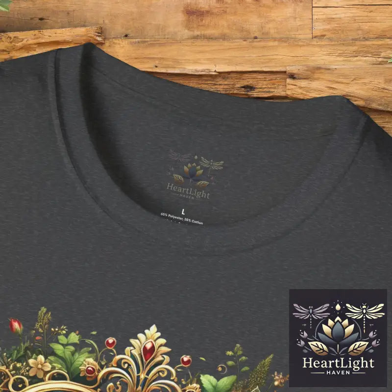 Heart Floral Unisex T-Shirt Romantic Gift Boho Chic Tee Valentine’s Day Apparel Comfort Wear Love Theme Shirt - T-Shirt