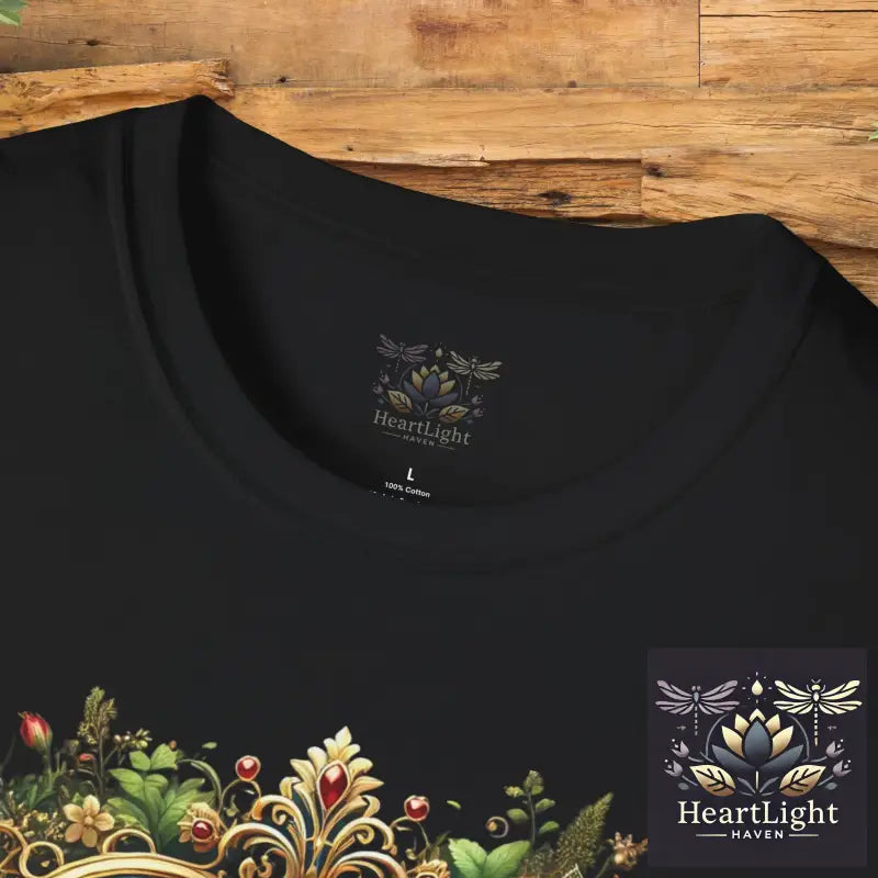 Heart Floral Unisex T-Shirt Romantic Gift Boho Chic Tee Valentine’s Day Apparel Comfort Wear Love Theme Shirt - T-Shirt