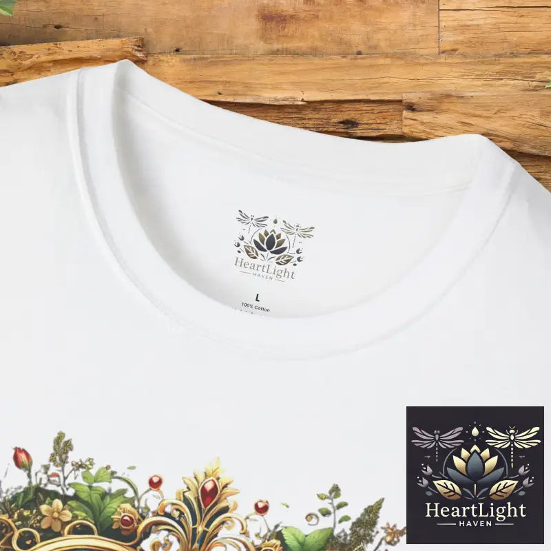 Heart Floral Unisex T-Shirt Romantic Gift Boho Chic Tee Valentine’s Day Apparel Comfort Wear Love Theme Shirt - T-Shirt