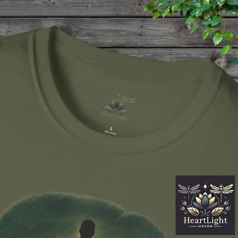In Stillness Power Grows Roots – Unisex Mindfulness T-Shirt | Inner Strength & Grounding Apparel - T-Shirt