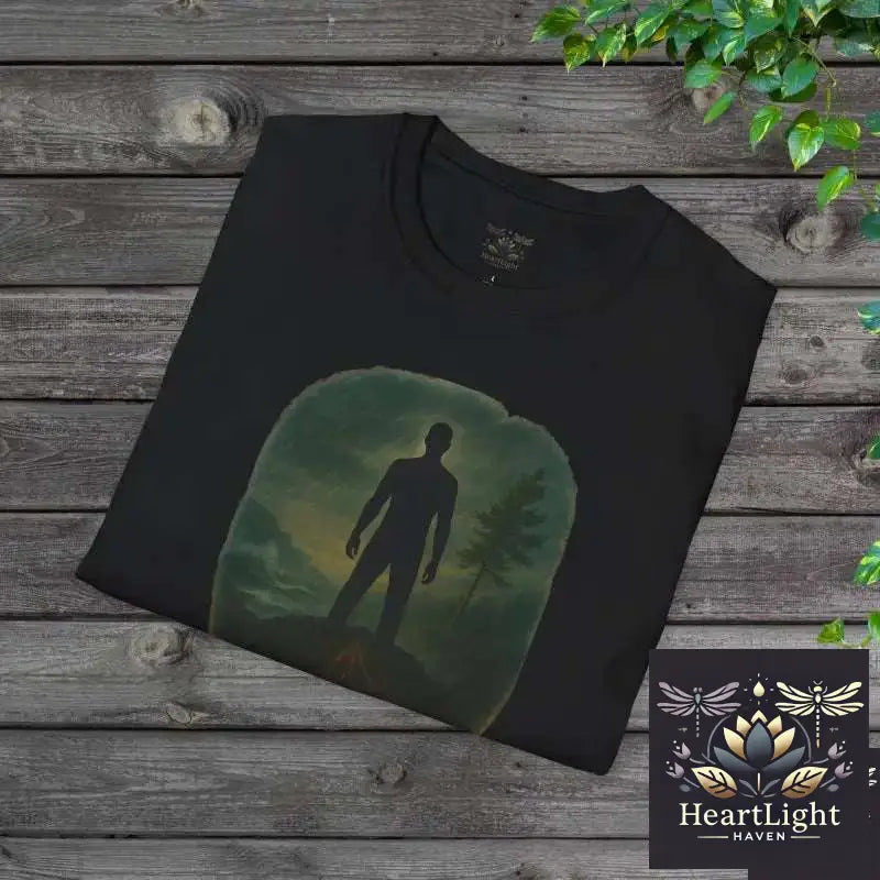 In Stillness Power Grows Roots – Unisex Mindfulness T-Shirt | Inner Strength & Grounding Apparel - T-Shirt