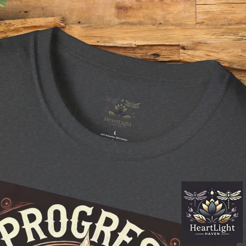 Inspirational Mandala T-Shirt: Progress Over Perfection - Unisex Empowering Graphic Tee - T-Shirt