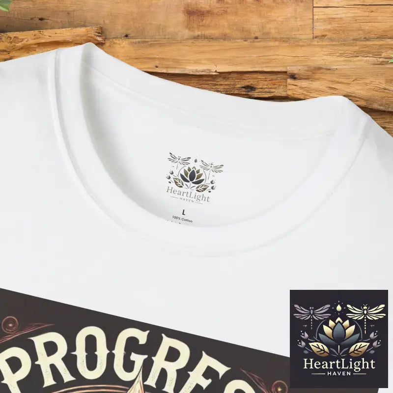 Inspirational Mandala T-Shirt: Progress Over Perfection - Unisex Empowering Graphic Tee - T-Shirt
