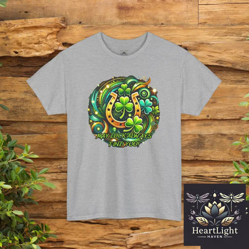 Lucky Blessings Tee – Unisex Cotton T-Shirt St. Patrick’s Day Gift Shamrock Shirt Casual Wear Positive Energy Apparel