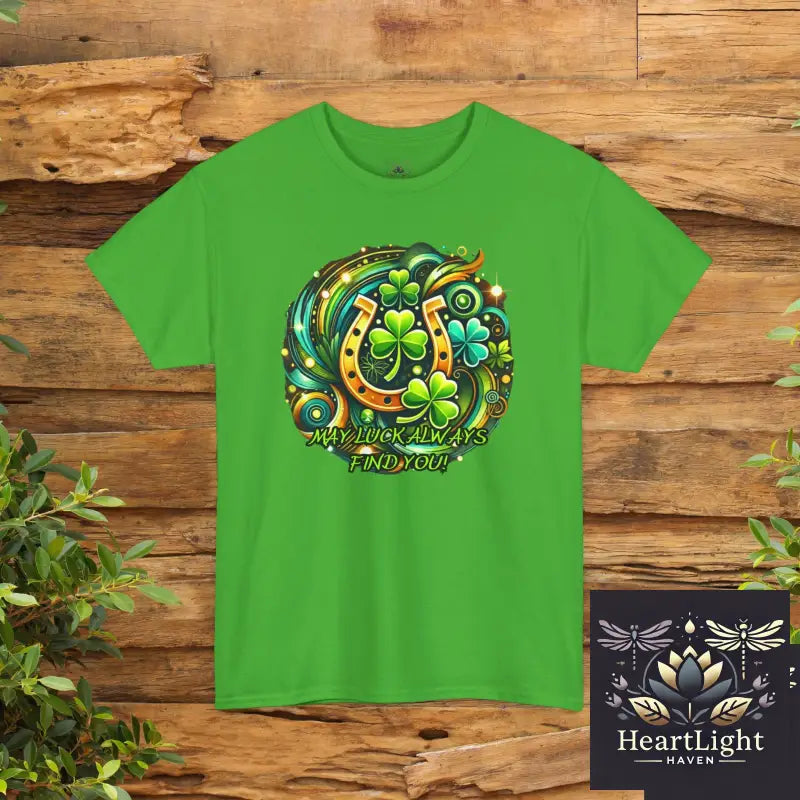 Lucky Blessings Tee – Unisex Cotton T-Shirt St. Patrick’s Day Gift Shamrock Shirt Casual Wear Positive Energy Apparel