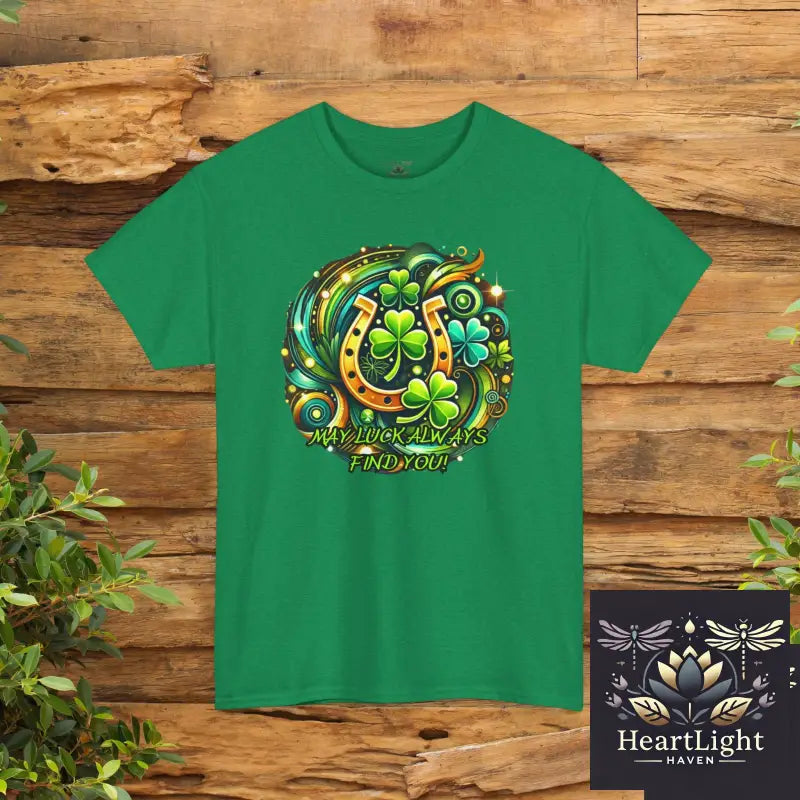 Lucky Blessings Tee – Unisex Cotton T-Shirt St. Patrick’s Day Gift Shamrock Shirt Casual Wear Positive Energy Apparel